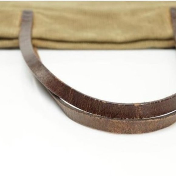 PREOWNED Fendi Tote Bag in Beige Corduroy - Picture 9 of 16